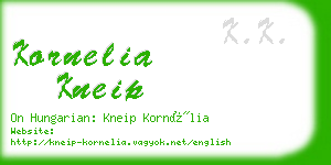 kornelia kneip business card